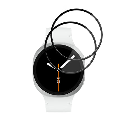 Techsuit Nano Flex Protection Film for Samsung Galaxy Watch8 44mm, Set of 2 pieces, Plastic, Black