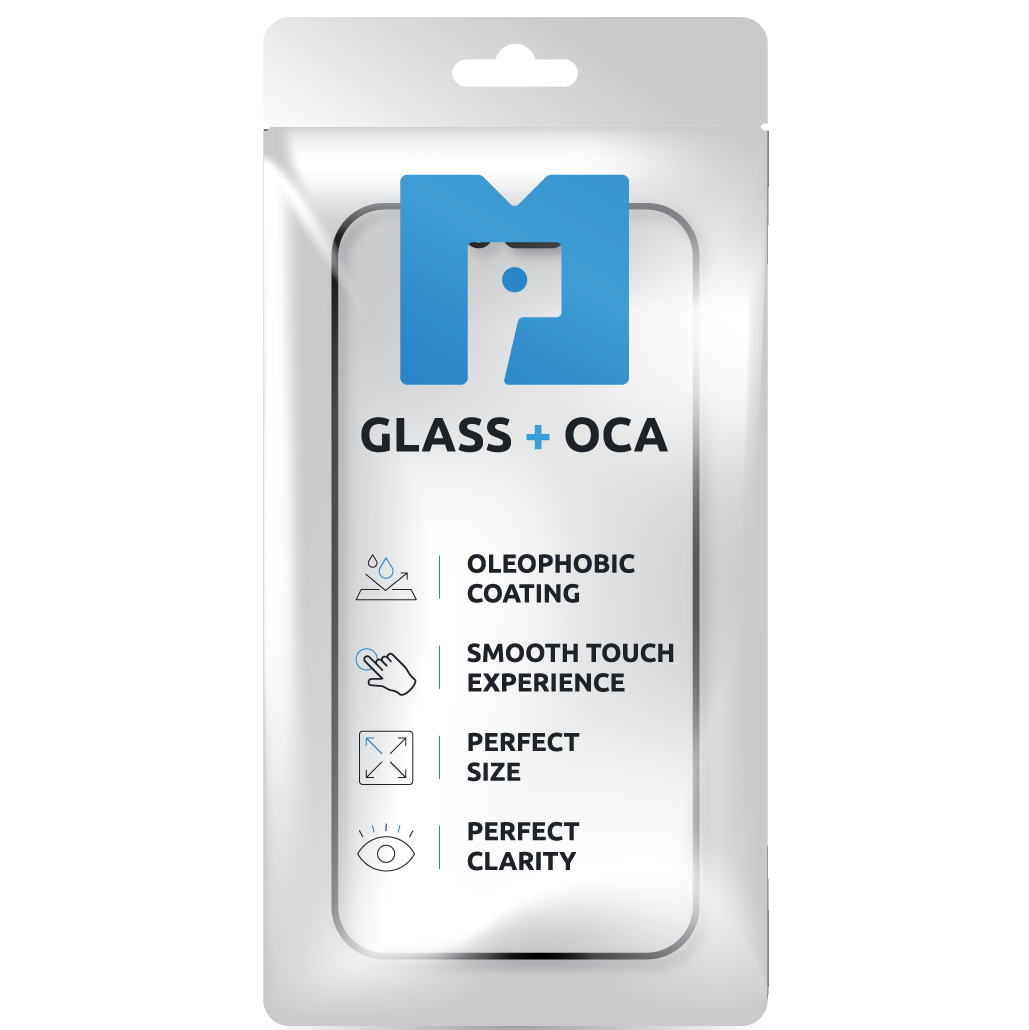Screen Glass + OCA MP compatible with Apple iPhone 17, Black