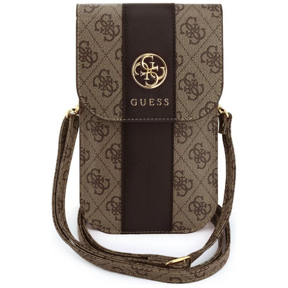 Universal Phone Bag, Guess, 4G Classic Logo Stripe, Brown