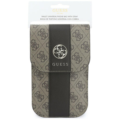 Universal Phone Bag, Guess, 4G Classic Logo Stripe, Brown