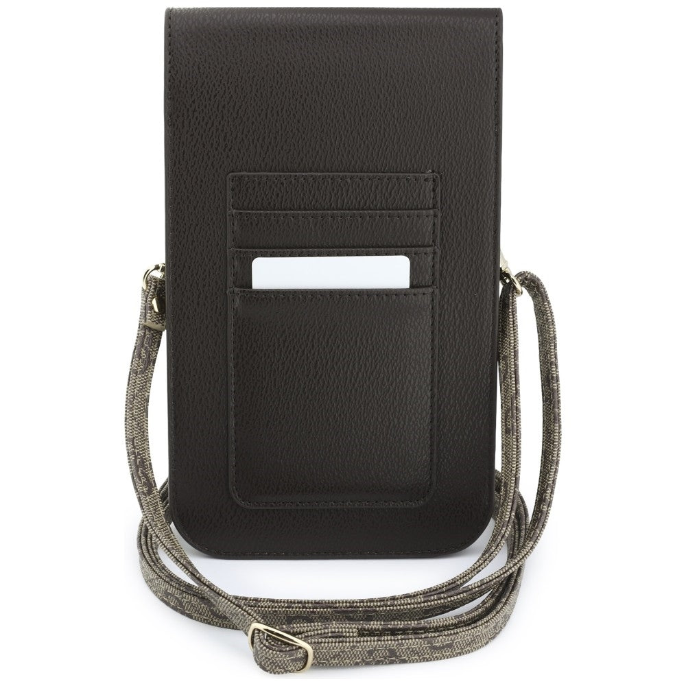 Universal Phone Bag, Guess, 4G Grained Classic Logo, Brown