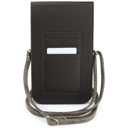 Universal Phone Bag, Guess, 4G Grained Classic Logo, Brown
