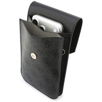 Universal Phone Bag, Guess, 4G Grained Classic Logo, Black
