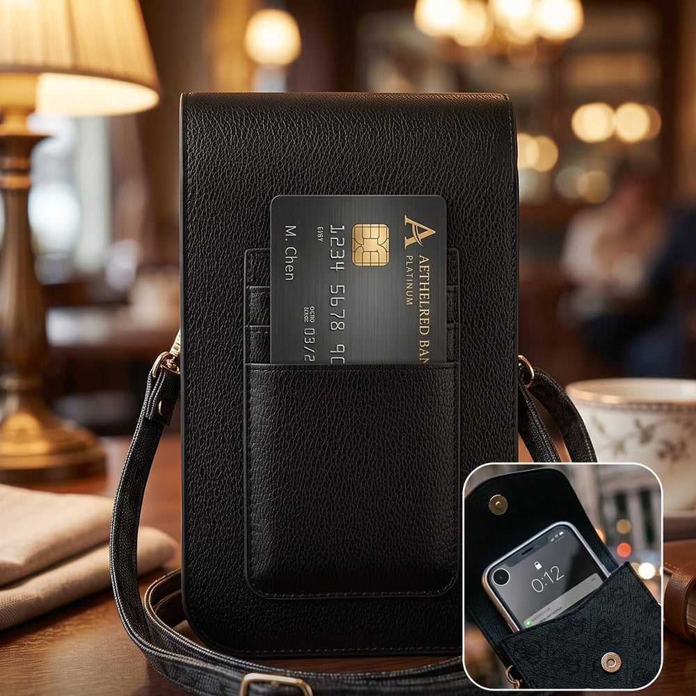 Universal Phone Bag, Guess, 4G Grained Classic Logo, Black