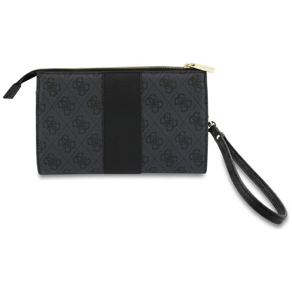 Universal Phone Bag, Guess, 4G Round Classic Logo Stripe, Black