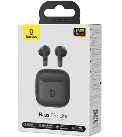 Handsfree Bluetooth Baseus Bowie Bass BS2 Lite, TWS, Black A0010A02
