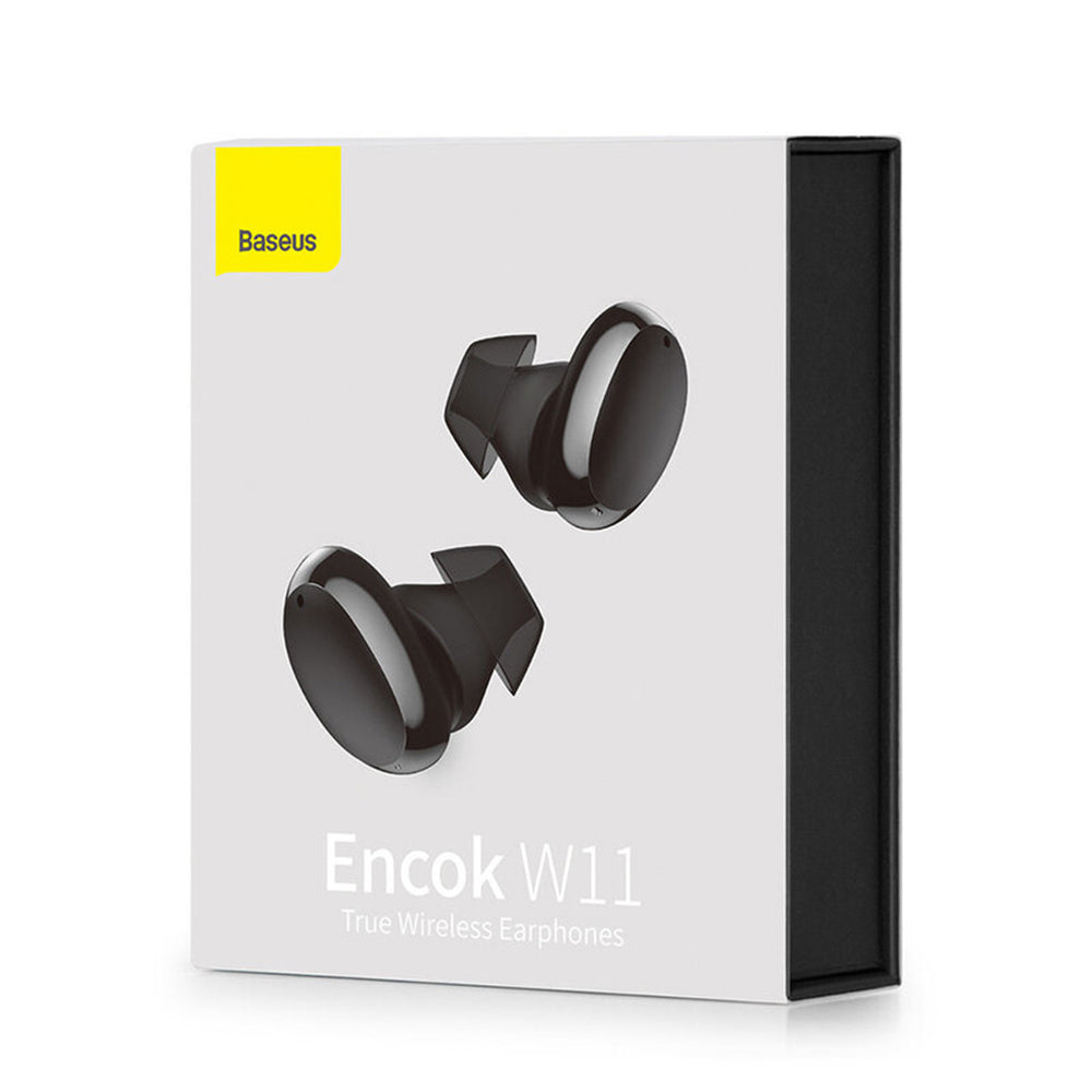 Handsfree Bluetooth Baseus Encok W11, TWS, Black NGTW060001