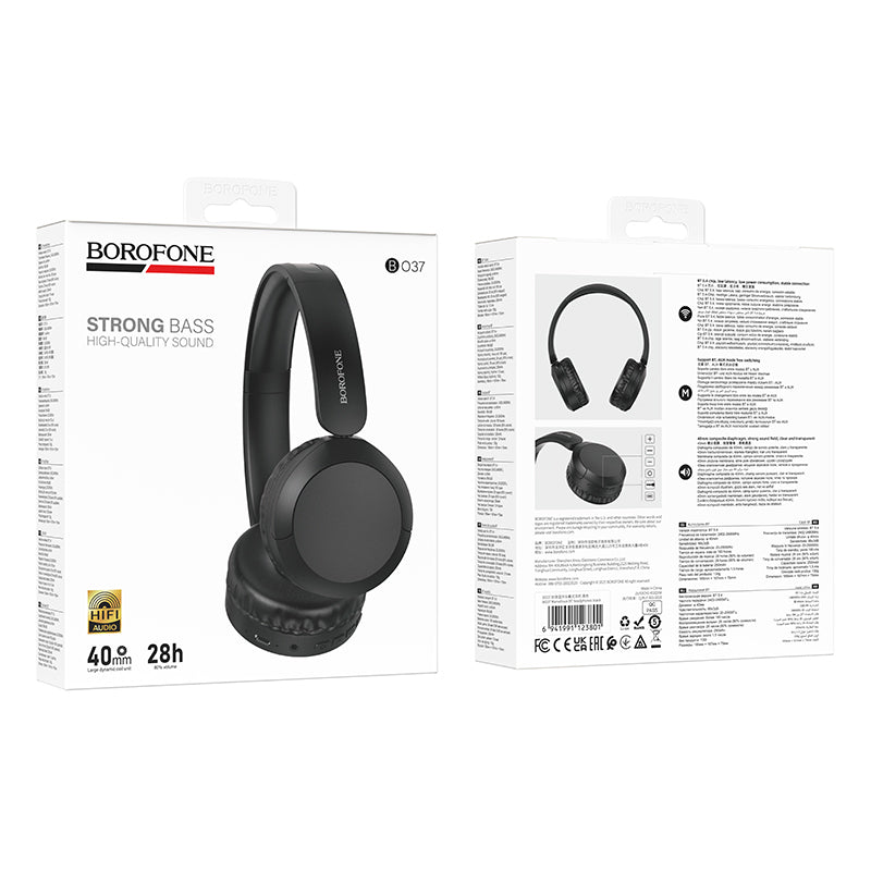 Borofone BO37 Marvellous Bluetooth Handsfree, A2DP, Black