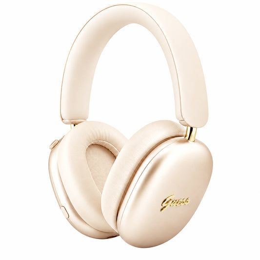 Guess Metal Script Logo Bluetooth Handsfree, A2DP, Beige