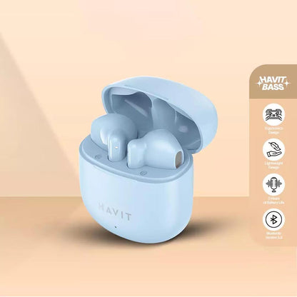 Handsfree Bluetooth HAVIT TW976, TWS, Blue