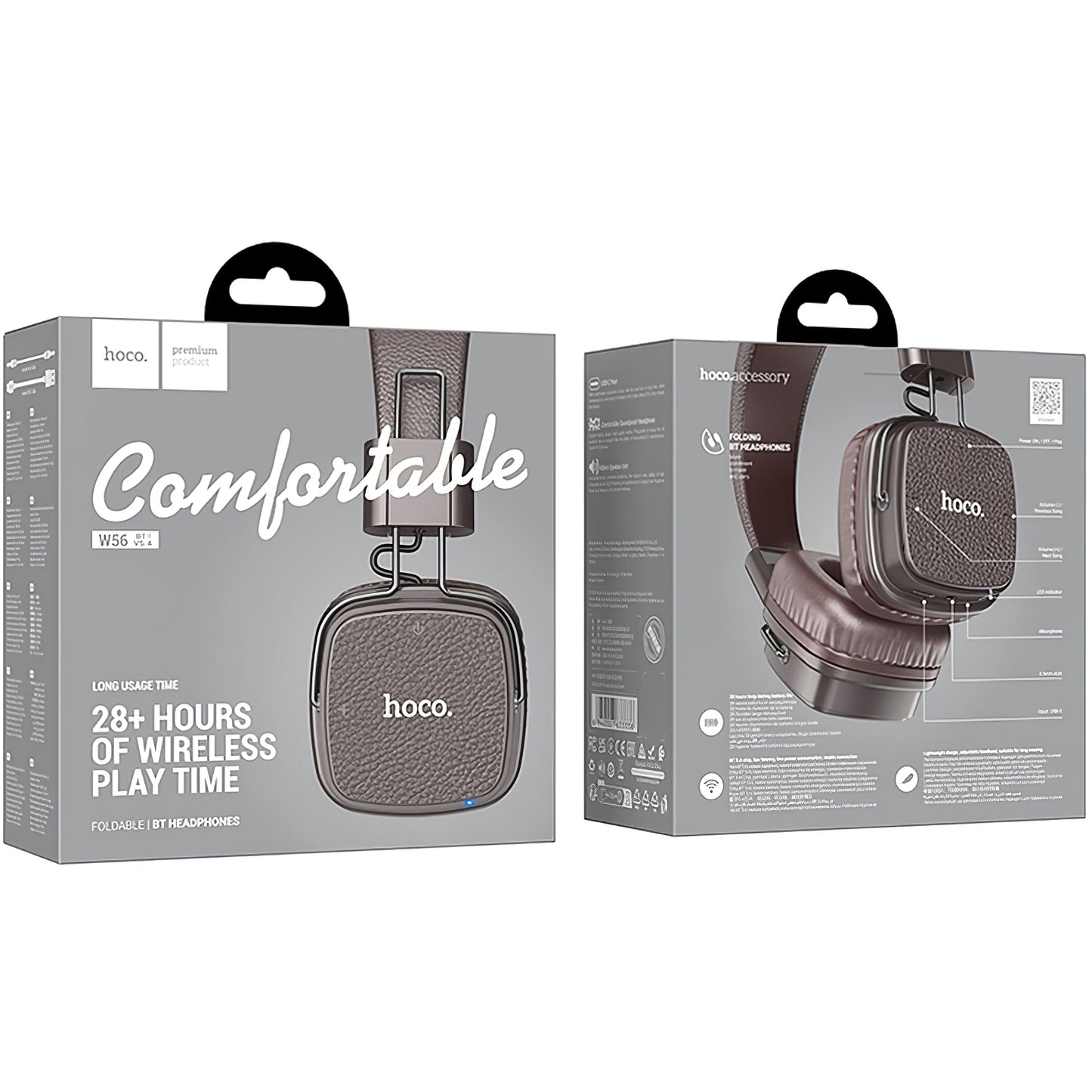 Handsfree Bluetooth HOCO W56, A2DP, Brown 