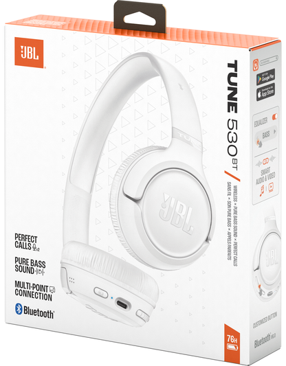 Bluetooth Handsfree JBL Tune 530BT, MultiPoint, A2DP, White