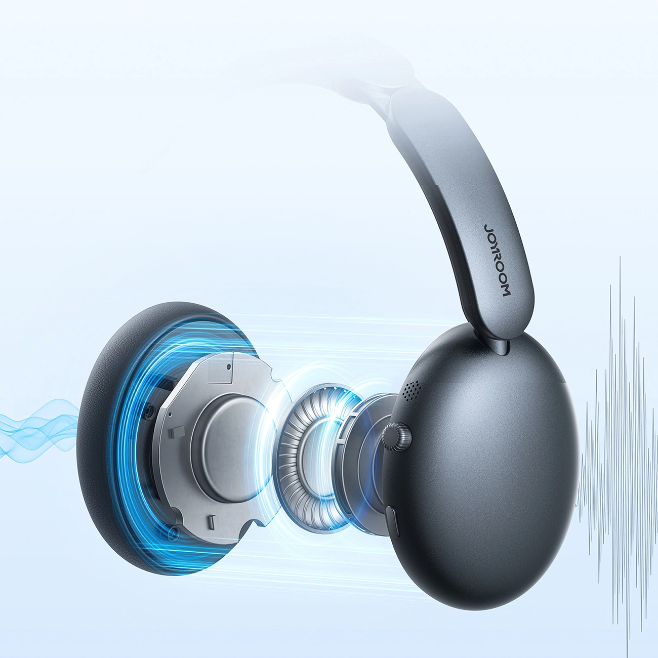 Bluetooth Handsfree Joyroom JR-JH1, A2DP, ANC, Black