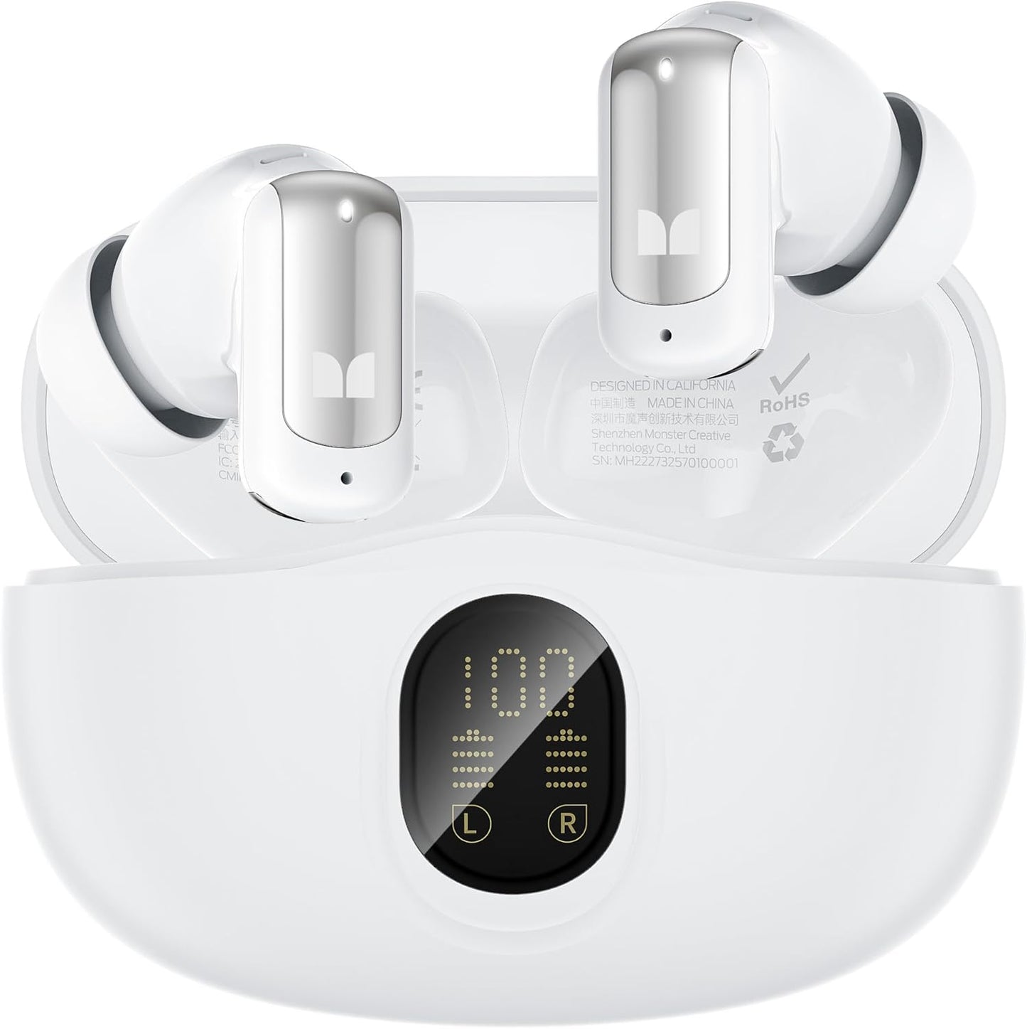 Bluetooth Handsfree Monster N-Lite 217, TWS, White