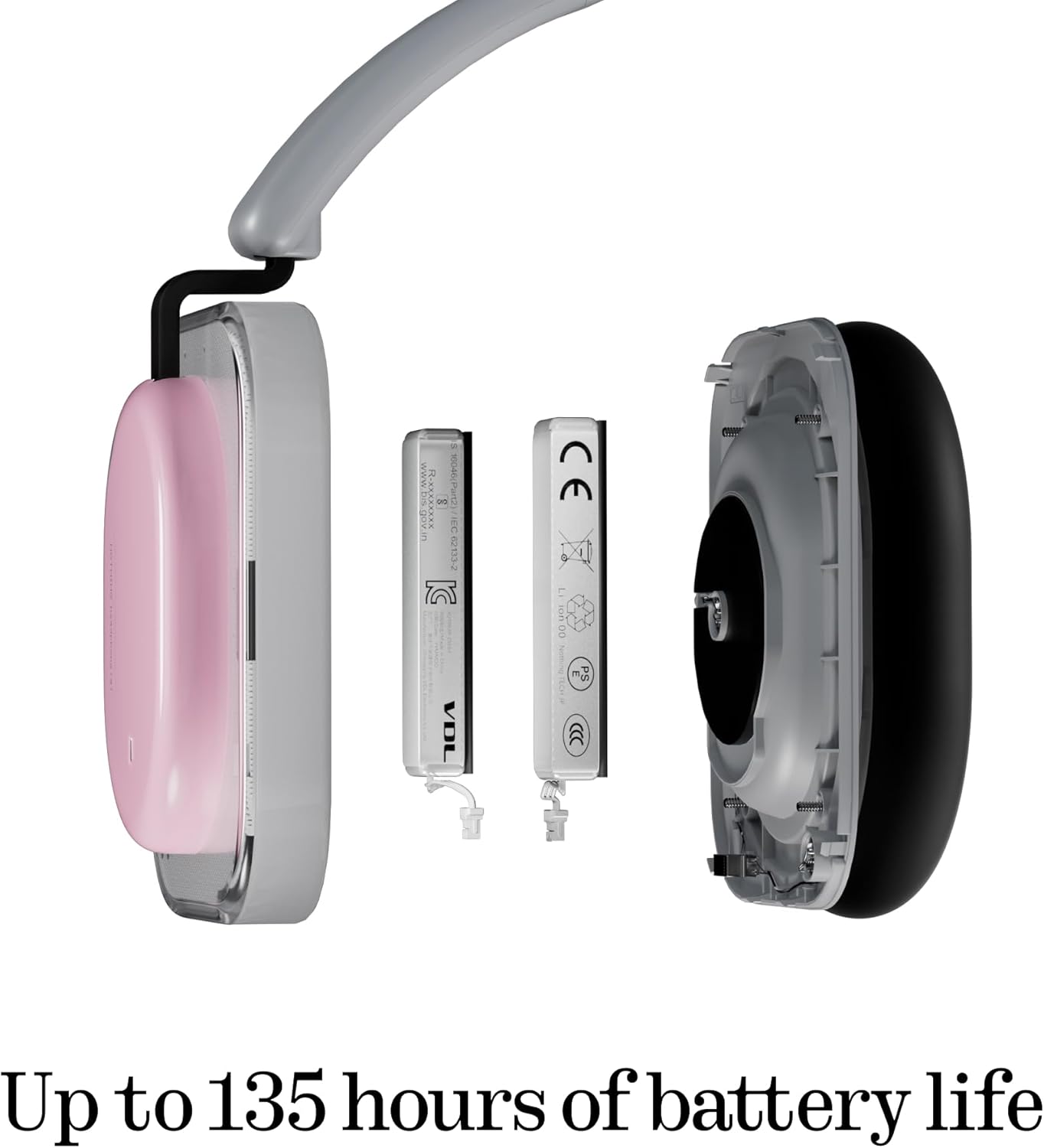 Handsfree Bluetooth Nothing Headphone (a), MultiPoint, A2DP, ANC, Black