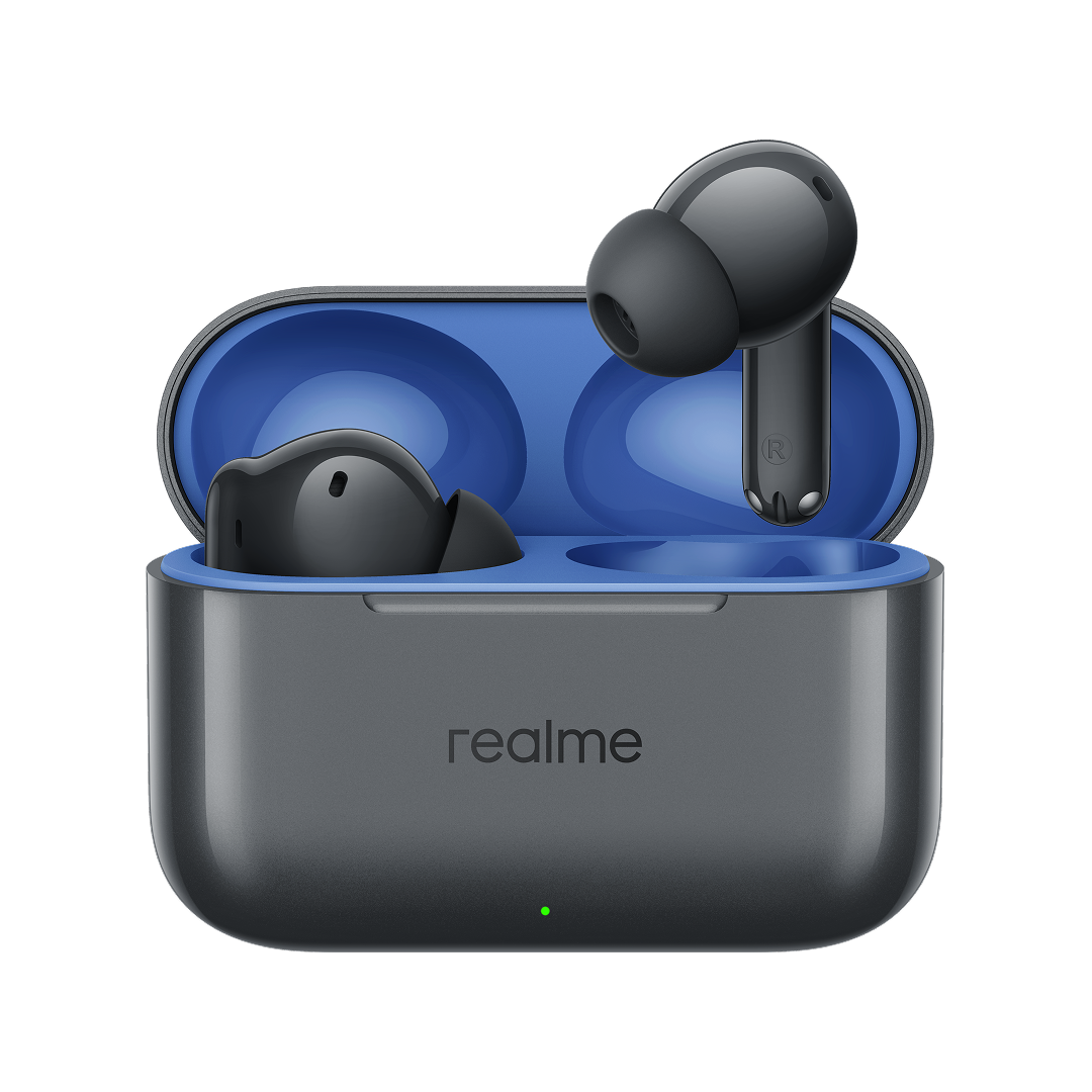 Handsfree Bluetooth Realme Buds T200, TWS, ANC, MultiPoint, Gray