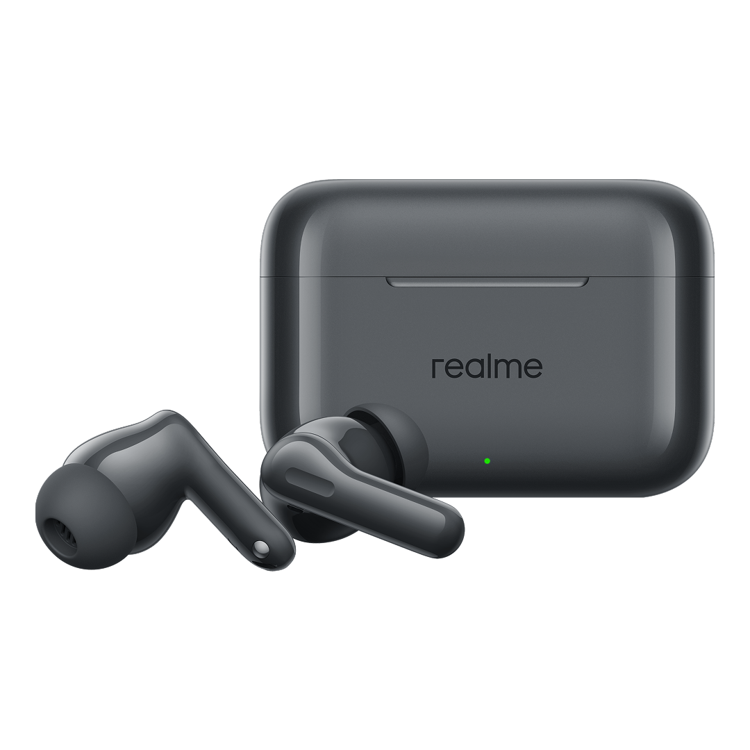 Handsfree Bluetooth Realme Buds T200, TWS, ANC, MultiPoint, Gray