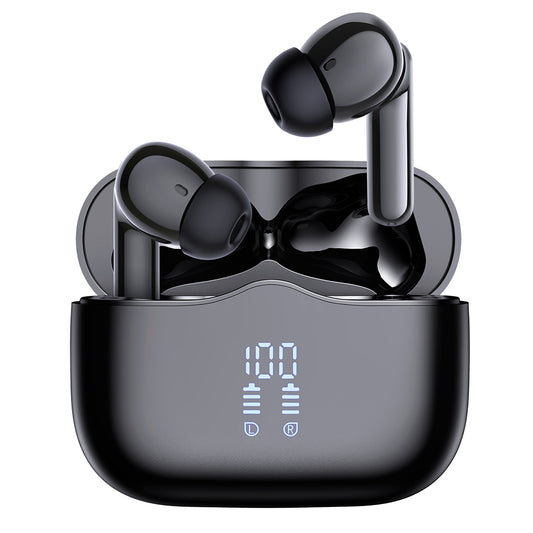 Handsfree Bluetooth Techsuit CW2 VelarX One, TWS, ANC, Black