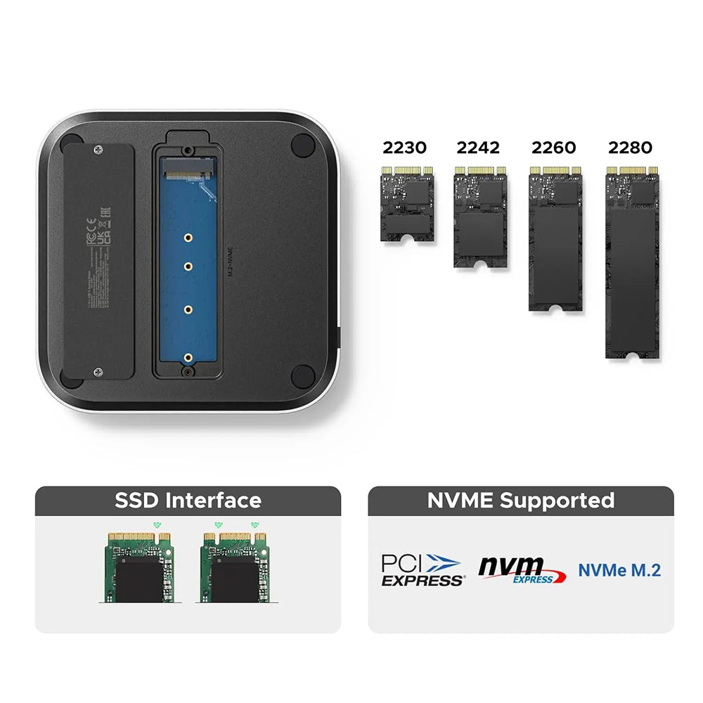 GREEN CM841 (65487) Multifunctional Hub for Apple Mac Mini M4, Black