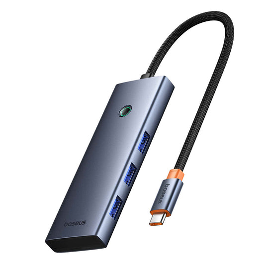 Baseus UltraJoy USB-C Hub, 3 x USB-A 3.0 - 1 x USB-C - 1 x HDMI - 1 x SD - 1 x microSD, Gray B00052803811-00