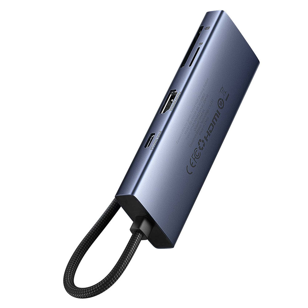 Baseus UltraJoy USB-C Hub, 3 x USB-A 3.0 - 1 x USB-C - 1 x HDMI - 1 x SD - 1 x microSD, Gray B00052803811-00