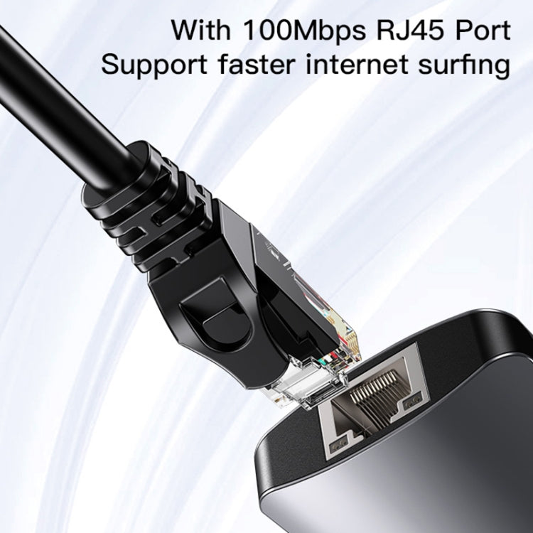 Yesido HB15 USB-C Hub, 6in1, Gray