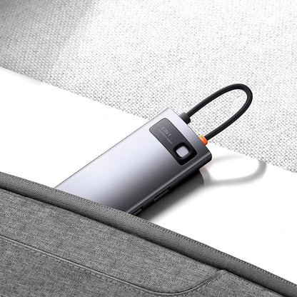 Baseus Metal Gleam USB-C Hub, 4 x USB-A 3.0, Gray WKWG070013