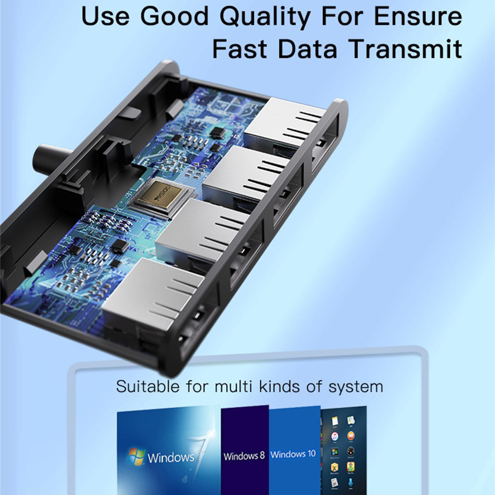 Yesido HB12 USB Hub, 4in1, Grey