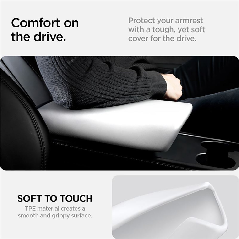Spigen TO240 Car Armrest Cover for Tesla Y / 3 (2022 - 2023) ACP07645