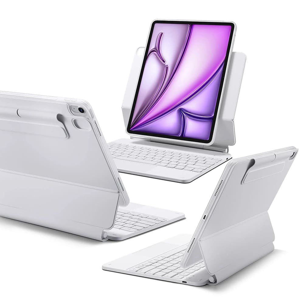 Keyboard Case for Apple iPad (2025) / (2022), ESR, Rebound, White