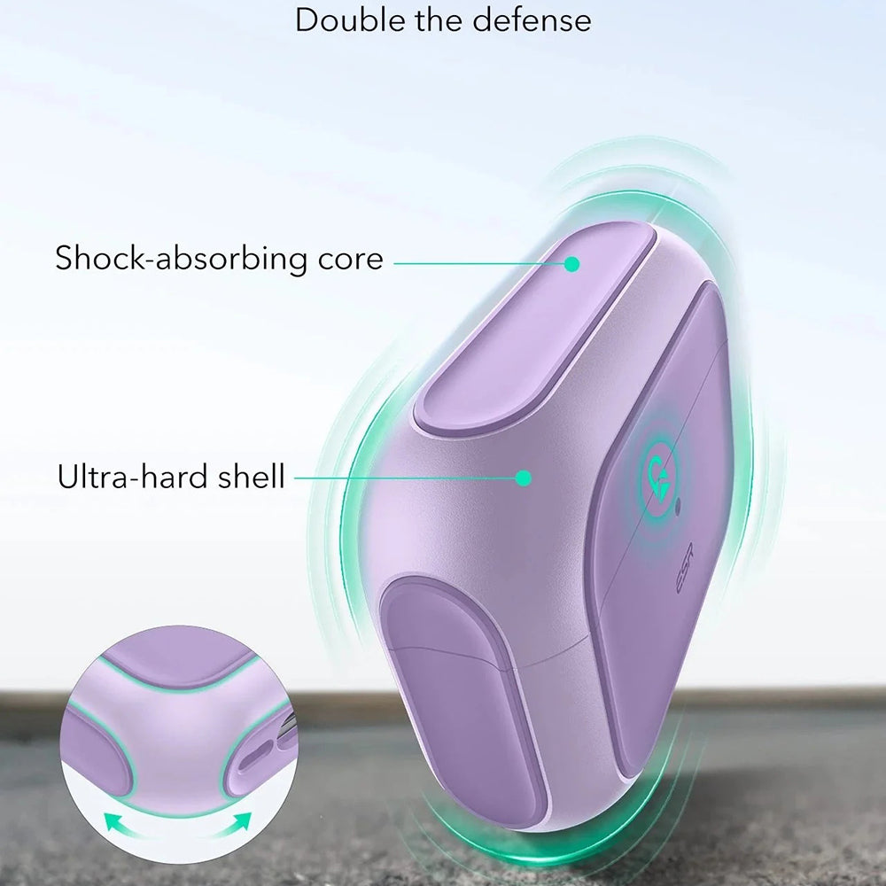 ESR Orbit Hybrid Case for Apple AirPods Pro 3, Purple