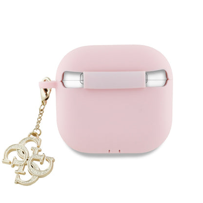 Guess W/4G Charm Case for Apple AirPods 4, Pink