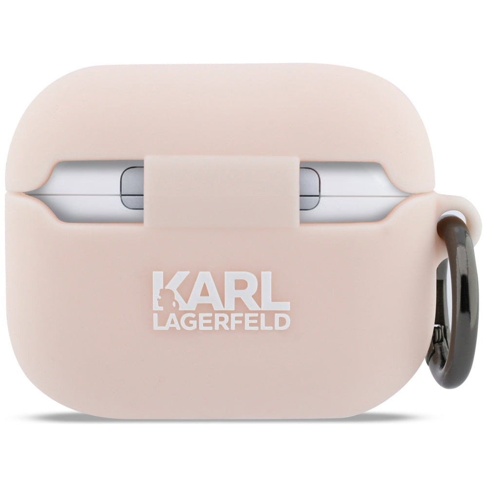Karl Lagerfeld Silicone Choupette's Head 3D Case for Apple AirPods Pro 3, Pink