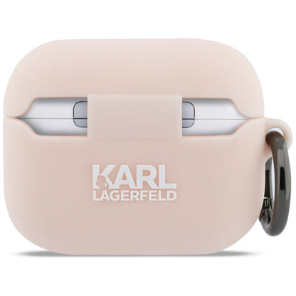 Karl Lagerfeld Silicone Choupette's Head 3D Case for Apple AirPods Pro 3, Pink