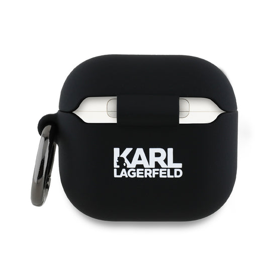 Karl Lagerfeld 3D Karl & Choupette's Heads Case for Apple AirPods 4, Black
