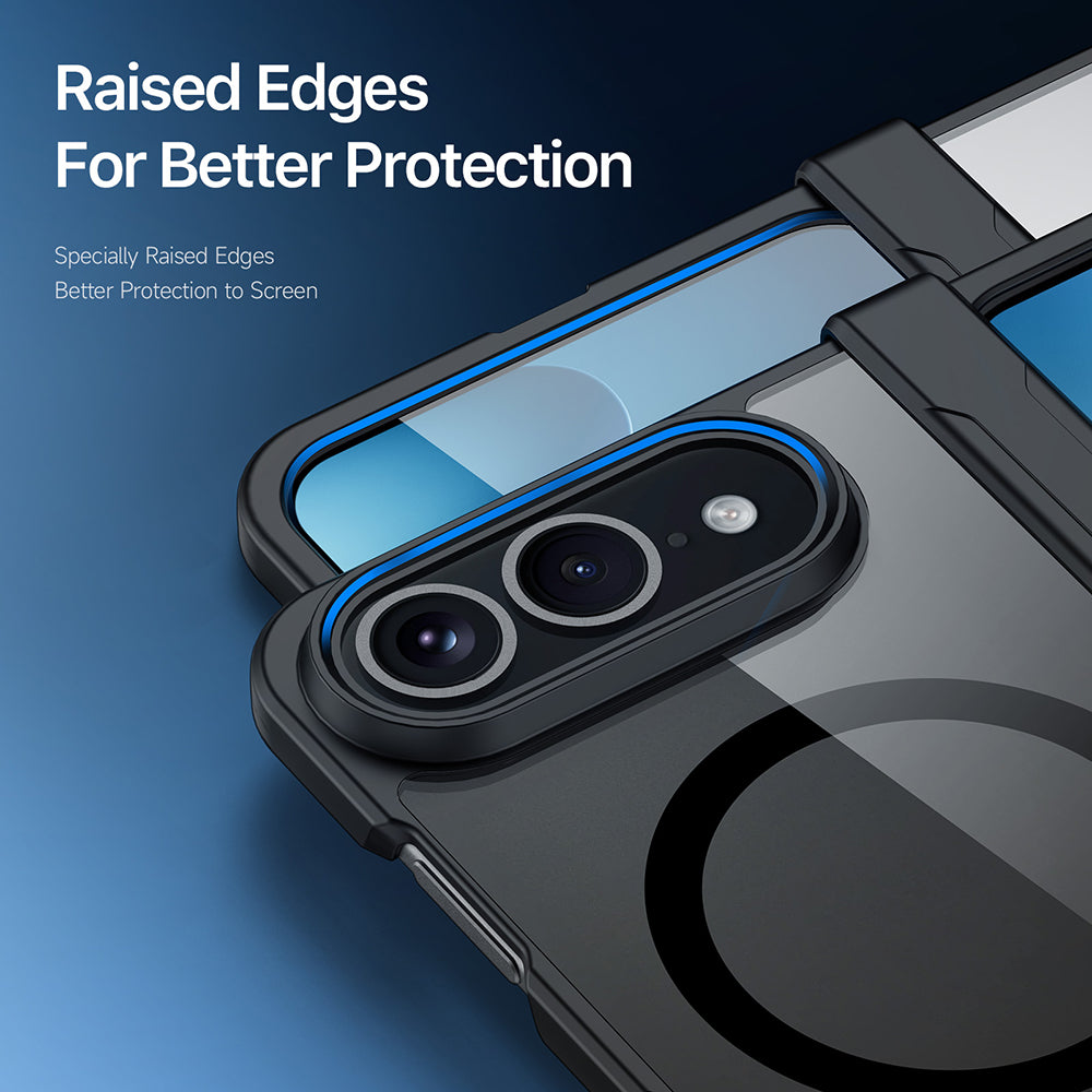 MagSafe Case with Hinge Protection for Apple iPhone Duo, DUX DUCIS, Aimo, Black