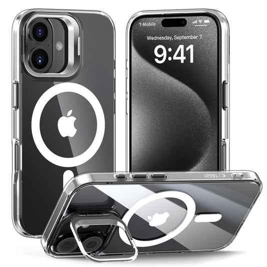 MagSafe Case for Apple iPhone 16, Tech-Protect, Magstand, Transparent