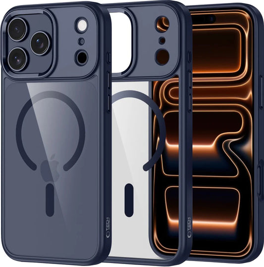 MagSafe Case for Apple iPhone 17 Pro, Tech-Protect, Magmat, Navy Blue