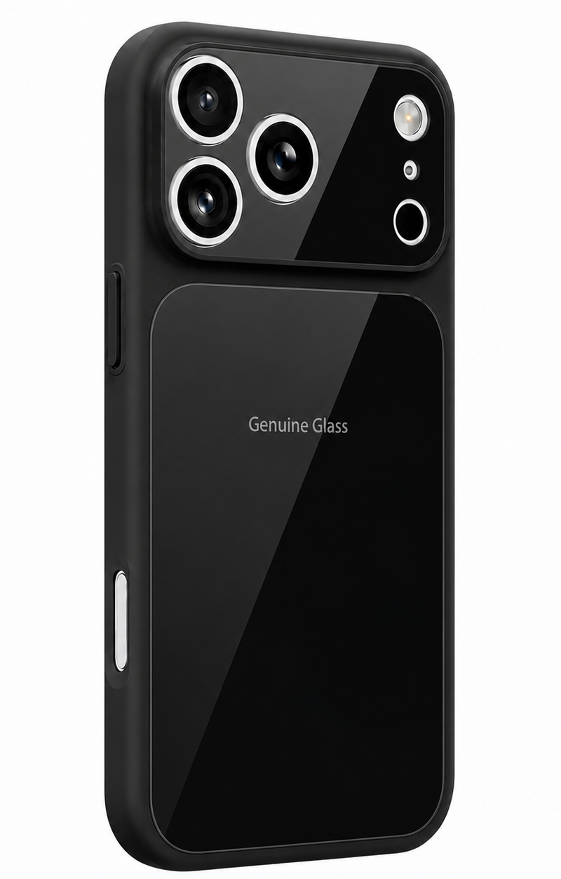 MagSafe Case for Apple iPhone 16 Pro, OEM, Genuine Glass, Black