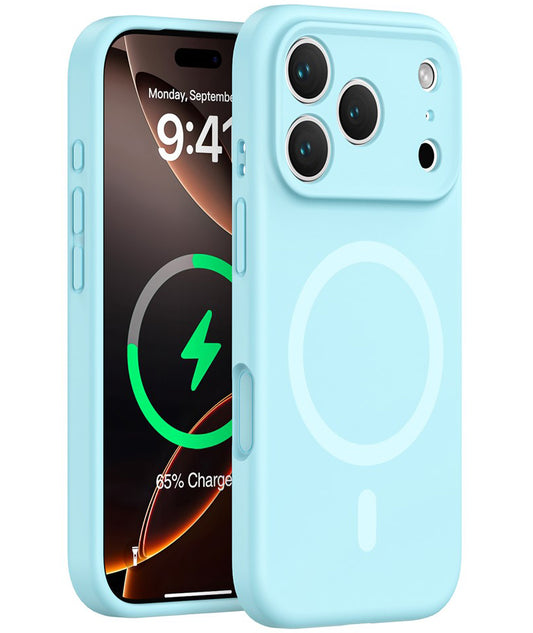 MagSafe Case for Apple iPhone 17 Pro, OEM, Liquid Silicone, Turquoise
