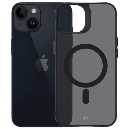 MagSafe Case for Apple iPhone 14 / 13, 3MK, Smoke MagCase, Black