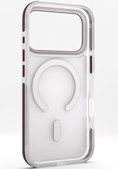 MagSafe Case for Apple iPhone 18 Pro / 17 Pro, Etteri, Icy Mag, Burgundy