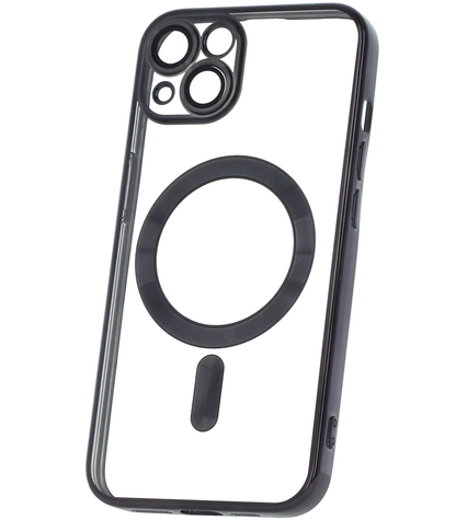 MagSafe Case for Apple iPhone 18 Pro / 17 Pro, OEM, Color Chrome Mag, Black