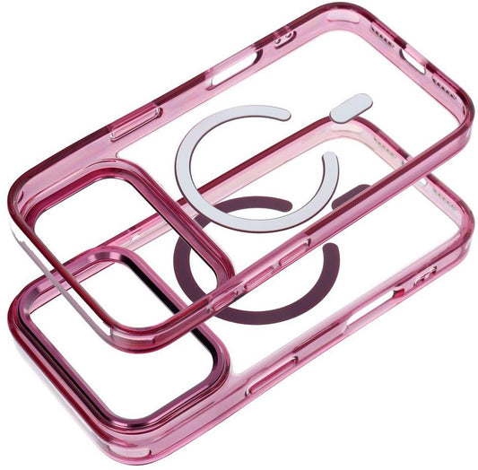 MagSafe Case for Apple iPhone 18 Pro / iPhone 17 Pro, OEM, Frame Clear Hybrid, Burgundy