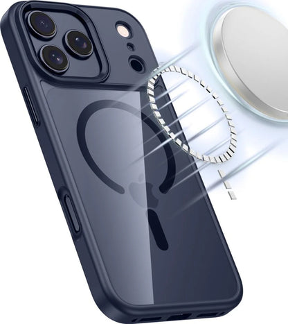 MagSafe Case for Apple iPhone 17 Pro, Tech-Protect, Magmat, Navy Blue