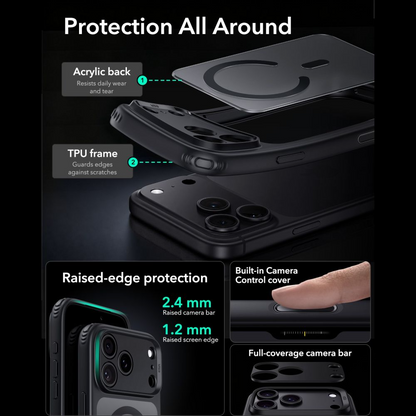 MagSafe Case for Apple iPhone 18 Pro Max / 17 Pro Max, ESR, Classic Hybrid, Black