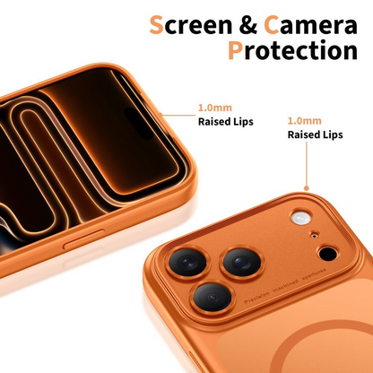 MagSafe Case for Apple iPhone 17 Pro, Tech-Protect, MagPeak, Matte Orange