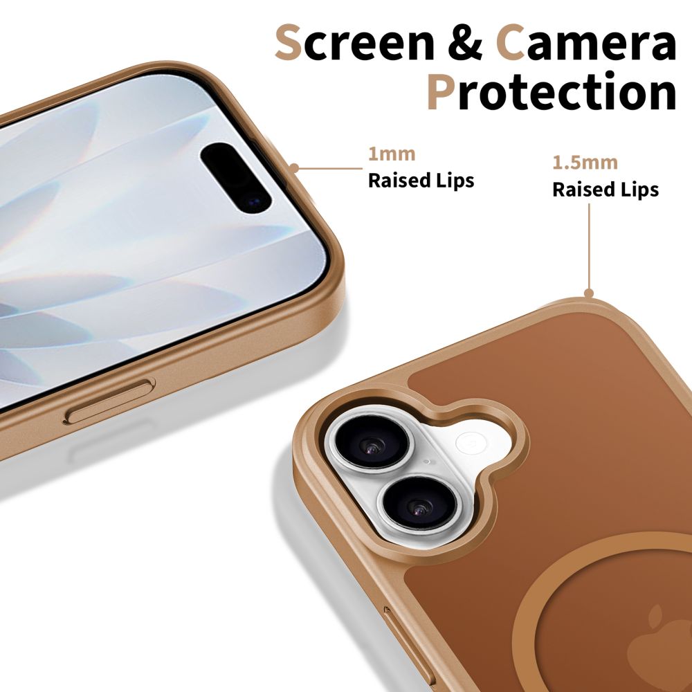 MagSafe Case for Apple iPhone 17, Tech-Protect, BasicMag, Brown