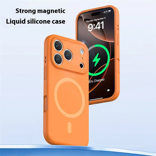 MagSafe Case for Apple iPhone 17 Pro, OEM, Liquid Silicone, Turquoise