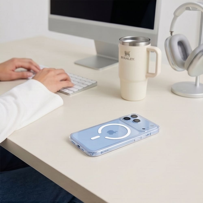 MagSafe Case for Apple iPhone 18 Pro / 17 Pro, Tech-Protect, Flexair Hybrid with Screen Protector, Transparent